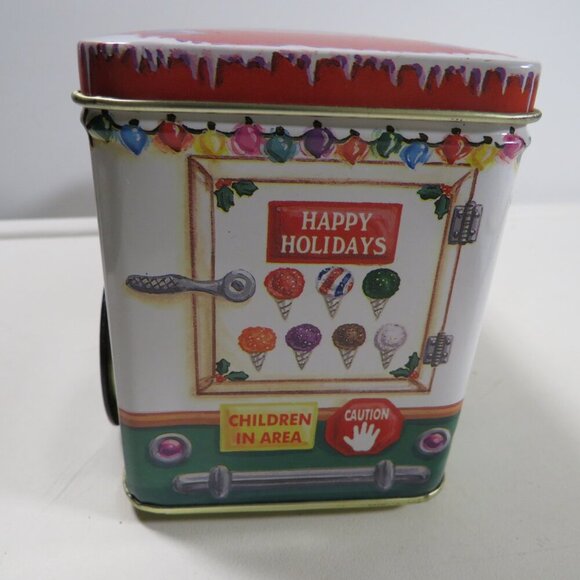 Snow Cone Food Truck Metal Tin ROLLING WHEELS Like New Blizzard Buster - Picture 5 of 11